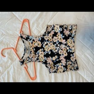 Floral crop top